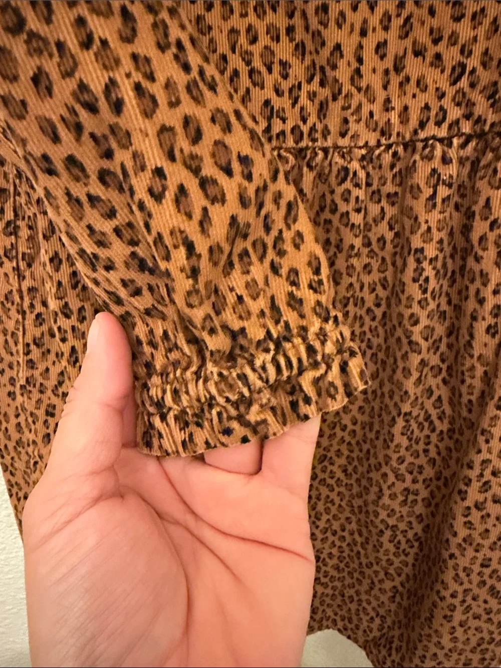 Baby Gap Corduroy Print Babydoll Dress Size 5